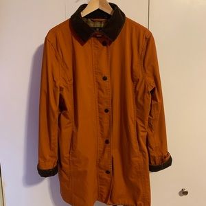 Barbour Dark Orange waterproof & breathable jacket